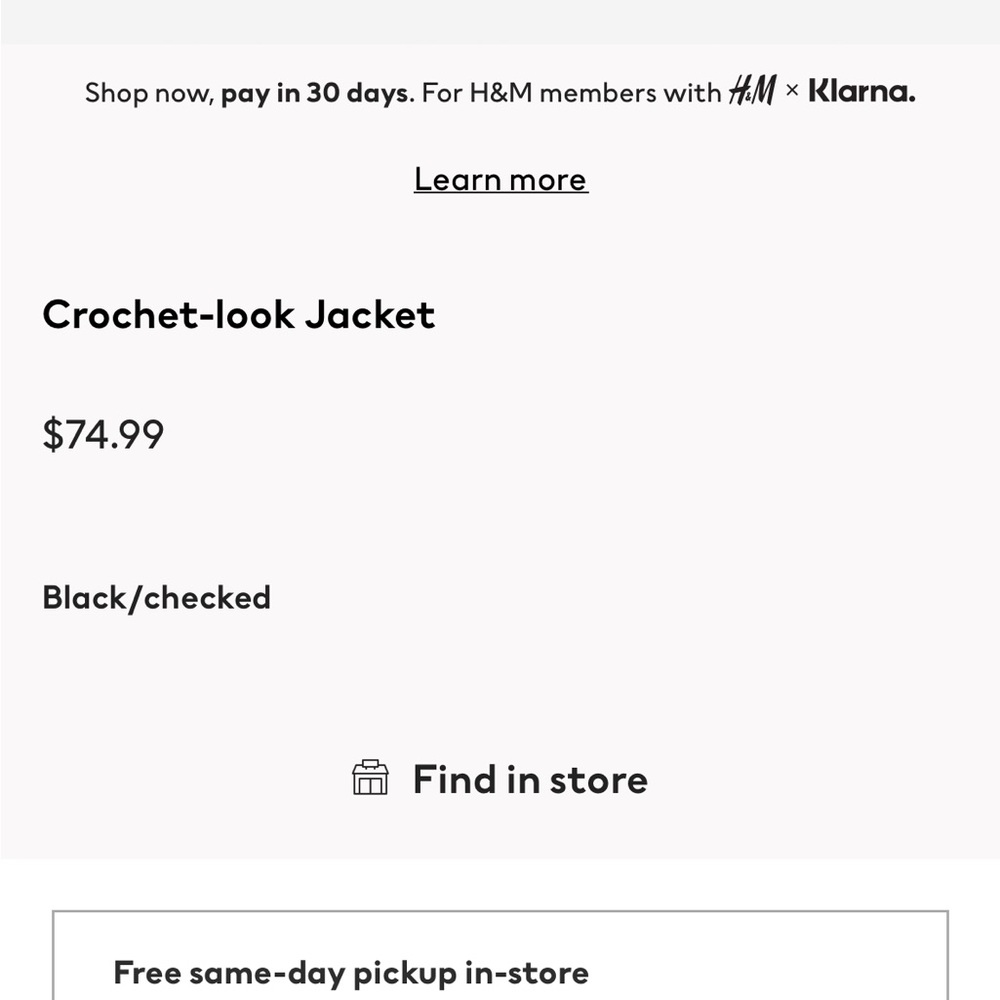 ❌SOLD: H&M Crochet Jacket - Picture 6 of 8